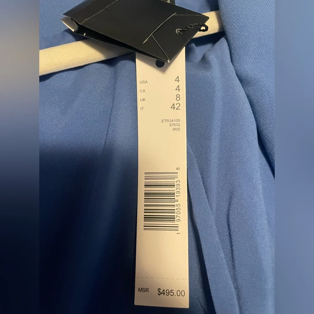 Brand NEW with TAGS 
Elie Tahari Peri Blue Double-Breasted Blazer - Picture 3 of 7